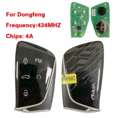 CN029012 Original Smart Key Fob For Dongfeng 5 Button 434MHZ 4A Chip Keyless go