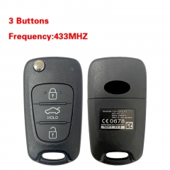 CN051380 Kia Cerato 2010+ Genuine Flip Remote 3 Buttons SEKS-AMO8FTx 433.92Mhz