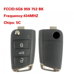 CN001148 For VW Golf Polo Tiguan T-Roc Arteon 2017+ 434Mhz 5C chip Non-Smart / T...