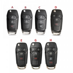 CS018032 2 3 4 5 Buttons Flip Folding Remote Car Key Shell Case for Ford Fusion ...