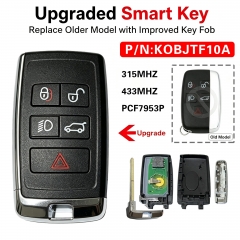 CN004034 5 Button Remote Car Key 315Mhz 433Mhz PCF7953P Chip KOBJTF10A for Land ...