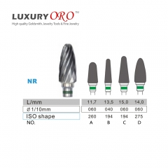 Tungsten Carbide Bur Plain Cut Coarse | NR