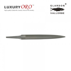Vallorbe® Precision Half-Round Hand File | 5" Swiss Cut 3#