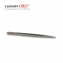 Satin Diamond Tweezer With Grooved-Tip