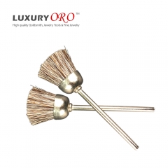 ORO® Miniature Polishing Cup Brush-Brown/White Mix