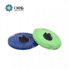 6 pcs Radial bristle discs-grit from 1000# fine to 80# coarse.3 inch,15000~30000 RPM