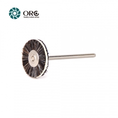 ORO® Miniature Brush-Grey Goat Hair With Suede Leather