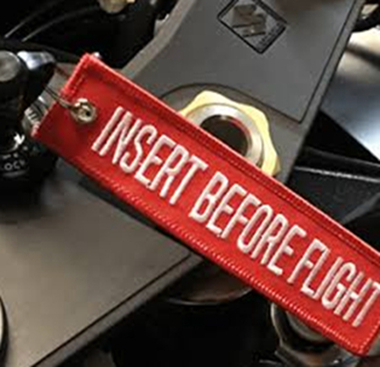 What is remove before flight keychain ?