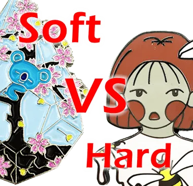 Hard enamel pin vs soft enamel pin difference ?
