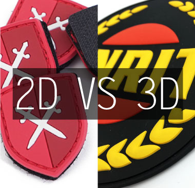 2D VS 3D Rubber Patches? 2D 3D difference PVC patches?