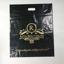 50cm x 60cm Custom Die Cut Plastic shopping Bags