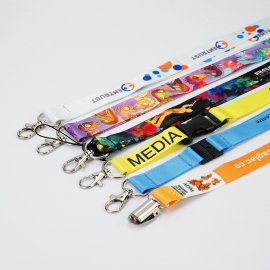 Custom heat transfer lanyard