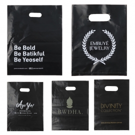 40cm x 50cm Custom Die Cut Plastic shopping Bags