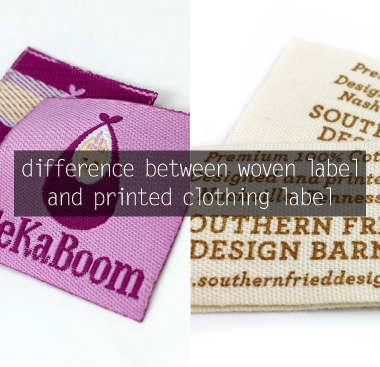 What's the difference between woven label and printed clothing label?