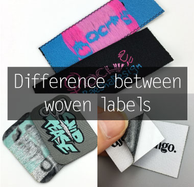 What's the difference between iron on backing woven labels, adhesive stick backing woven labels and sewing on woven labels.