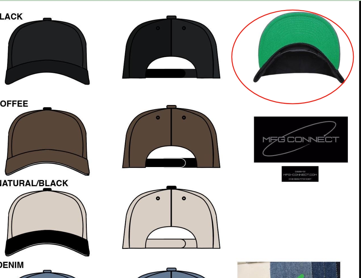 Blank hats for Mike Alce