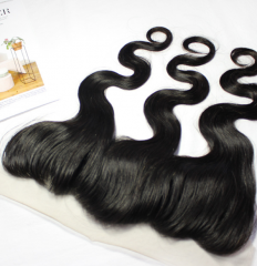 【LF】Hitrust 9A, 11A Grade Lace Frontal for Body wave- Virgin Human hair - Natural Black