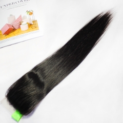 Hitrust 9A, 11A Grade Lace Closure for Straight- Virgin Human hair - Natural Black