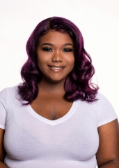 Autumn and Winter--Purple Full Lace WIg