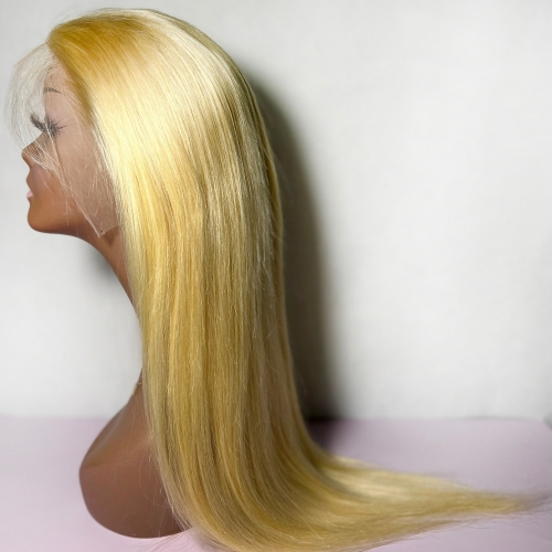 YA+ Blonde13x4 Transparent Straight Frontal Wig