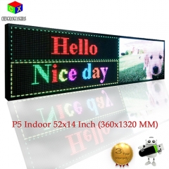 P5 Indoor full color LED display 1320X360mm scrolling text,video LED screen