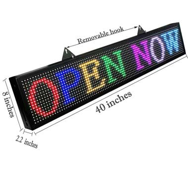 P10 RGB LED Scrolling Display Message Board/Outdoor Full Color LED Display  Support Computer USB Programmable for LED Sign