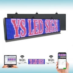 CX PH10mm WiFi Sign 52x 8 inch Outdoor Led Sign Scrolling Message Board RGB Full Color Display with SMD Technology for Advertising and Business