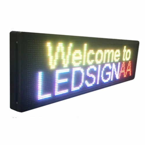 53"x21'' Fully Outdoor  FULL COLOR WIFI Programmable LED Sign Commercial IMAGE TEXT SCROLLING Message Board Display for Window