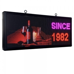 Scrolling LED sign PH6mm  48``x25'' outdoor full color  support text image video use WiFi and USB programmable LED advertising display board