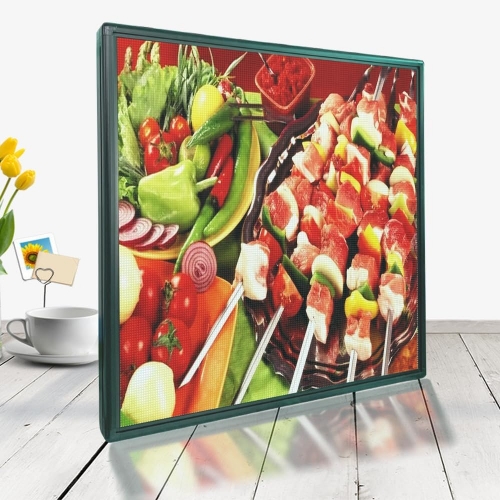 39"x39" RGB Full color  P2.5 Indoor LED Message Sign Moving Scrolling led Display Board for shop windows