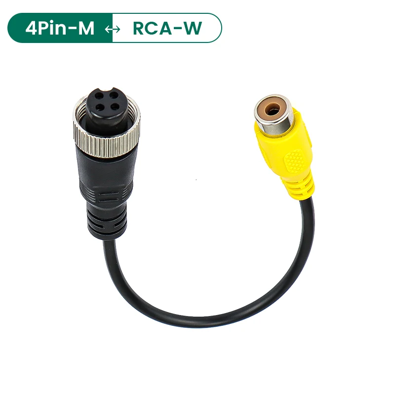 4Pin Aviation Head Male/Female to RCA AV/Female DC Multiple Cable Plug Adapter Converter For Car Rear Camera Monitor