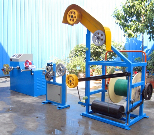 small size semi-automatic cable coiling machine