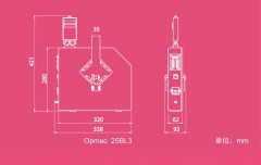 wire diameter gauge --- laser dual axial