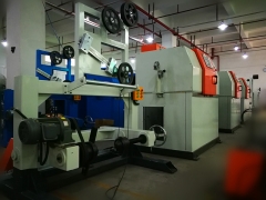 PTFE, FEP tape wrapping machine for medical cable