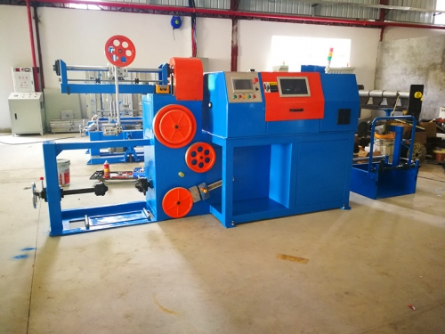 small size horizontal mica tape wrapping machine for fire resistant cable