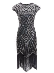 {产品},亞馬遜品質爆款流蘇編織亮片連衣裙1920復古歐美電影禮服裙,亞馬遜品質爆款流蘇編織亮片連衣裙1920復古歐美電影禮服裙,UPAD775 MyShop