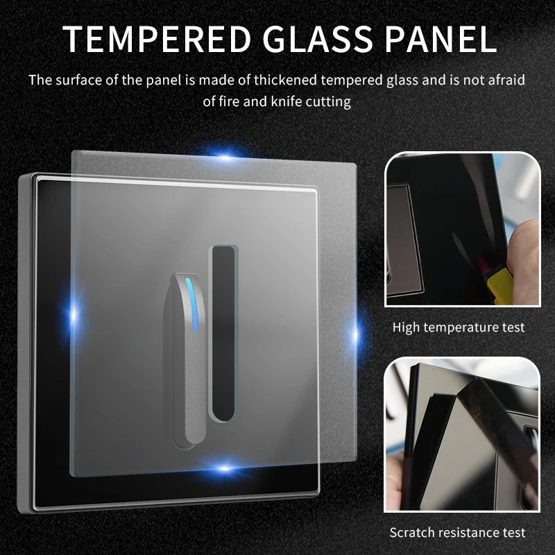 {产品},86 Type Switch Socket Black Tempered Glass Panel Piano Key 16A Air Conditioning Plug,86 Type Switch Socket Black Tempered Glass Panel Piano Key 16A Air Conditioning Plug,UPAD775 MyShop