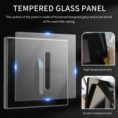 {产品},86 Type Switch Socket Black Tempered Glass Panel Piano Key 16A Air Conditioning Plug,86 Type Switch Socket Black Tempered Glass Panel Piano Key 16A Air Conditioning Plug,UPAD775 MyShop