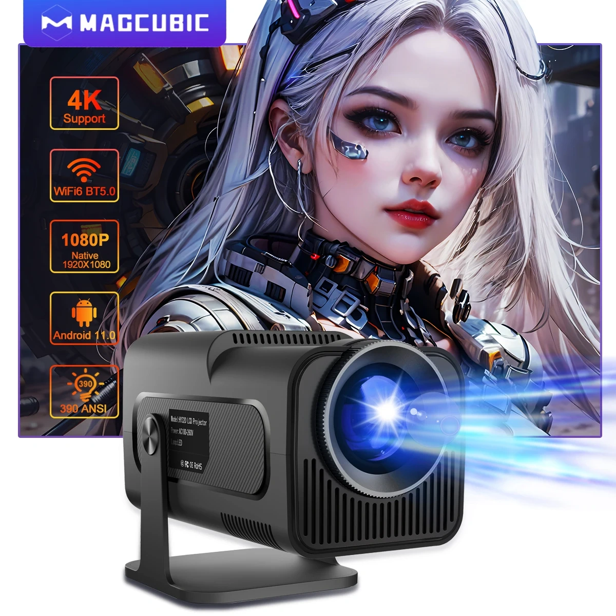{产品},Magcubic 4K Android 11 Projector Native 1080P 390ANSI HY320 Dual Wifi6 BT5.0 1920*1080P Cinema portable Projetor upgrated HY300,Magcubic 4K Android 11 Projector Native 1080P 390ANSI HY320 Dual Wifi6 BT5.0 1920*1080P Cinema portable Projetor upgrated HY300,UPAD775 MyShop