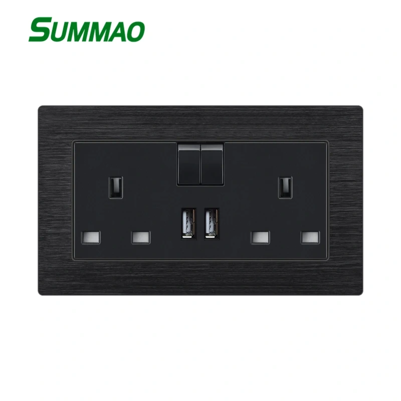 {产品},Hot Selling Black Aluminum Wire Drawing Wall Switch And Socket With OEM Service 146 Type 13A Universal Socket,Hot Selling Black Aluminum Wire Drawing Wall Switch And Socket With OEM Service 146 Type 13A Universal Socket,UPAD775 MyShop