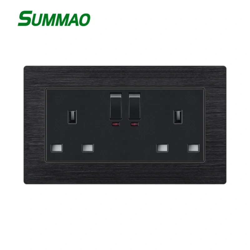 {产品},Hot Selling Black Aluminum Wire Drawing Wall Switch And Socket With OEM Service 146 Type 13A Universal Socket,Hot Selling Black Aluminum Wire Drawing Wall Switch And Socket With OEM Service 146 Type 13A Universal Socket,UPAD775 MyShop