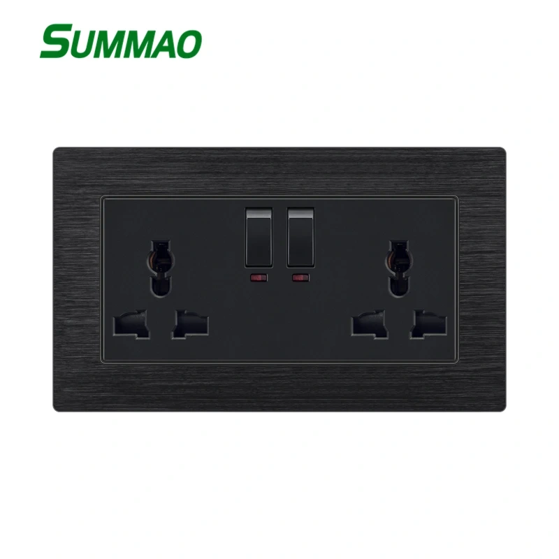 {产品},Hot Selling Black Aluminum Wire Drawing Wall Switch And Socket With OEM Service 146 Type 13A Universal Socket,Hot Selling Black Aluminum Wire Drawing Wall Switch And Socket With OEM Service 146 Type 13A Universal Socket,UPAD775 MyShop