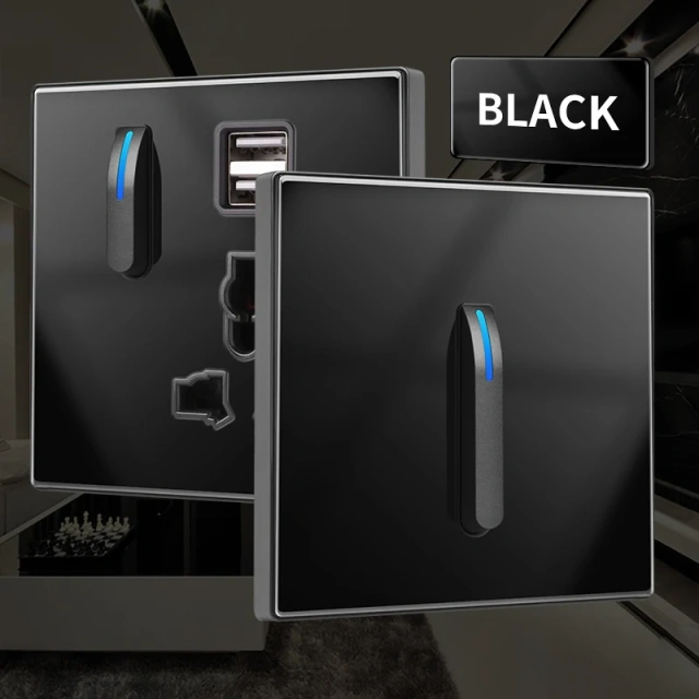 {产品},86 Type Switch Socket Black Tempered Glass Panel Piano Key 16A Air Conditioning Plug,86 Type Switch Socket Black Tempered Glass Panel Piano Key 16A Air Conditioning Plug,UPAD775 MyShop