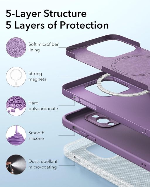 {产品},ESR for iPhone 14 Pro Case with MagSafe, Supports Magnetic Charging, Smooth & Slim Silicone Case, Shockproof, Full Screen and Camera Protection, Soft Microfiber Lining,Purple,ESR for iPhone 14 Pro Case with MagSafe, Supports Magnetic Charging, Smooth & Slim Silicone Case, Shockproof, Full Screen and Camera Protection, Soft Microfiber Lining,Purple,UPAD775 MyShop