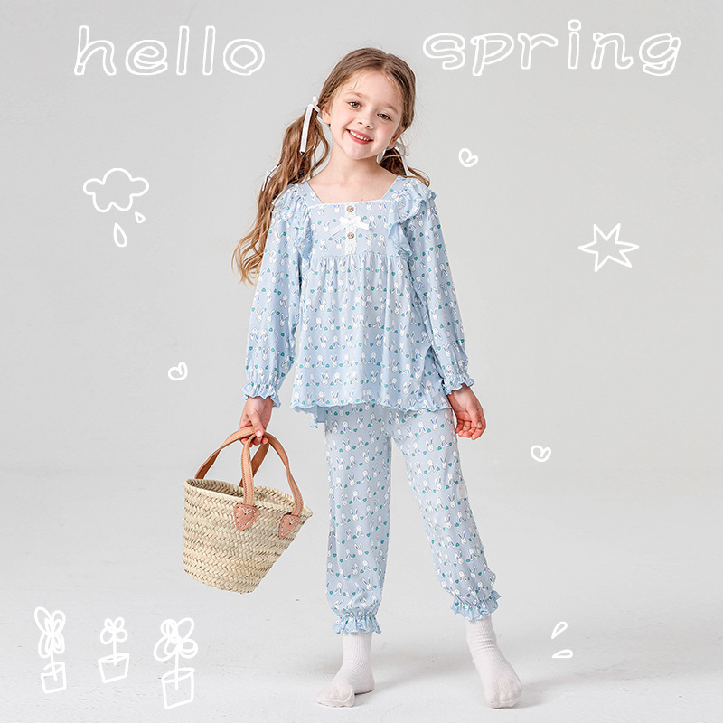 {产品},ZYZ设计师款儿童家居服套装春夏卡通小兔空调服A类雅赛尔女童睡衣,ZYZ设计师款儿童家居服套装春夏卡通小兔空调服A类雅赛尔女童睡衣,UPAD775 MyShop