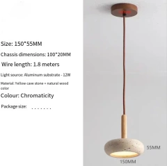 {产品},Nordic Minimalist Design Restaurant Led Decorative Chandelier Yellow Travertine Cylindrical Home Bedside Pendent Lamp,Nordic Minimalist Design Restaurant Led Decorative Chandelier Yellow Travertine Cylindrical Home Bedside Pendent Lamp,UPAD775 MyShop