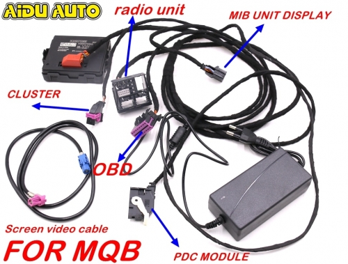 FOR Audi A3 8V MIB 2 CarPlay MDI USB AUX Plug Socket Switch Button,UPGRADE  Harness