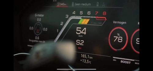 FOR Audi RS3 RS4 RS5 RS7 RS6 TTS A4 A5 Q5 Q7 Virtual Cockpit Sports Layout Rainbow Module G-value g-metwr function