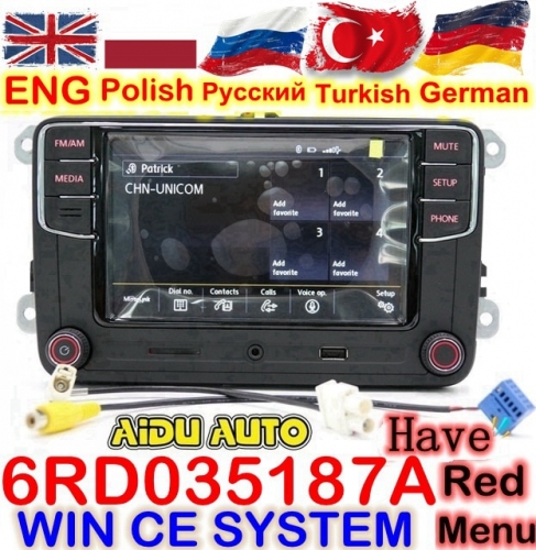 RCD330 RCD330G Plus 6.5 MIB Radio RCD510 RCN210 Stereo FOR VW Golf 5 6 Jetta MK5 MK6 CC Tiguan Passat B6 B7 Polo Touran 187A