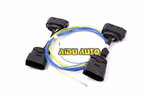 AIDUAUTO HID Xenon Headlight 10 to 12 Pin Connector Adapter harness Wire  FOR  VW Jetta MK5